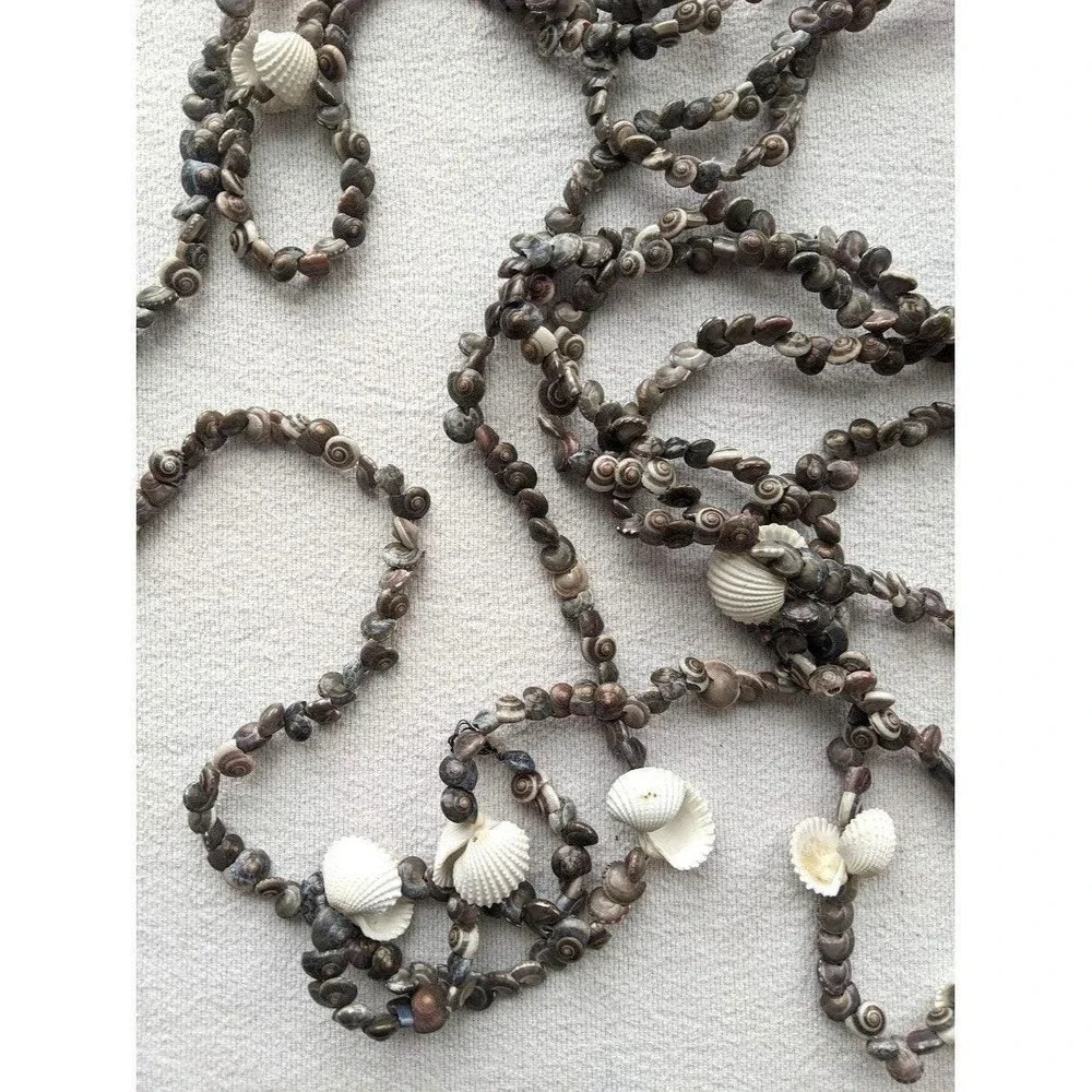 Seashell Garland 22 Feet Long Beach Decor Accent Coastal Craft Supply Art Resort